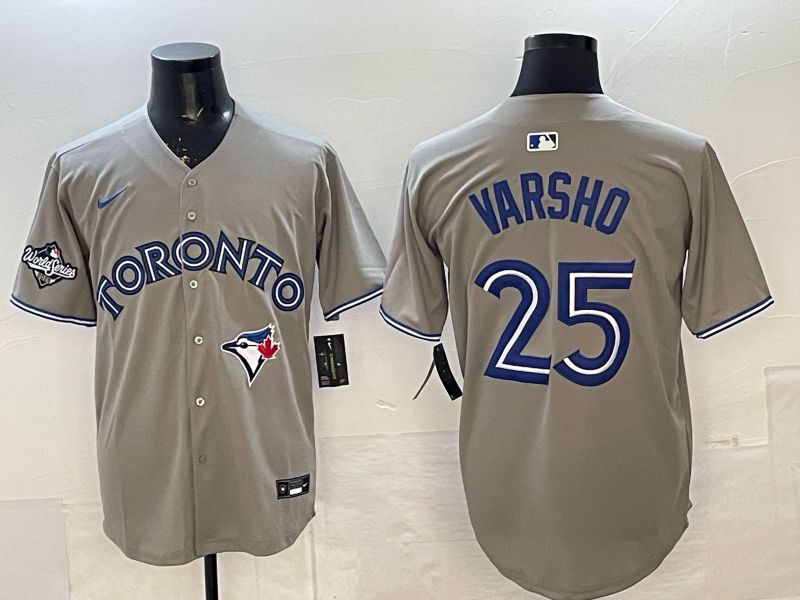Men Toronto Blue Jays #25 Varsho Grey 2026 Nike Game MLB Jersey 004->toronto blue jays->MLB Jersey